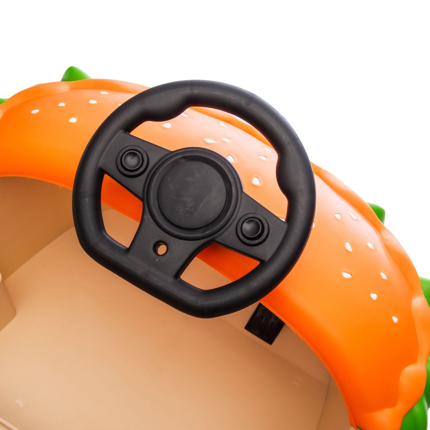 12V Kids Ride On Electric Bumper Car W/Parents Control,Cute&Realistic Hamburger Design,360 Degree Rotation,Storing Space,Bluetooth,Music,USB,Silent wheel,LED Lights,Power Display,Anti-rollover For 2-5 458693911