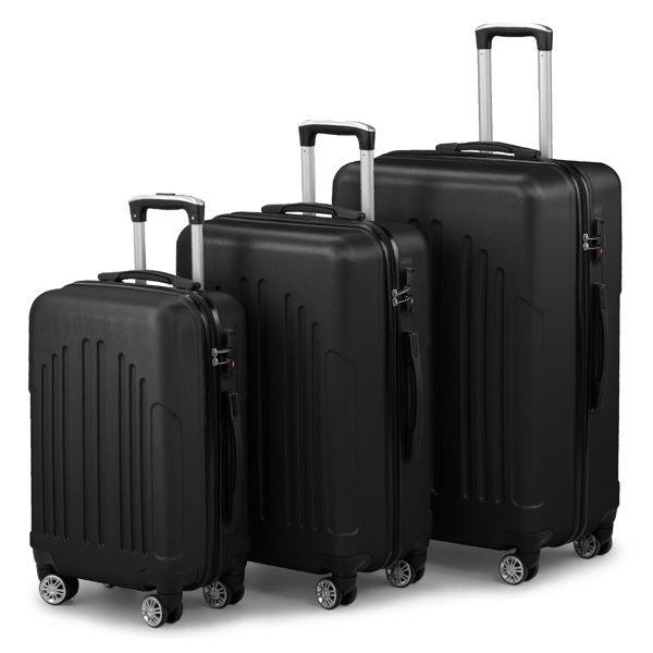Luggage Set of 3, ABS+PC Hardside Suitcase Sets with TSA Lock 4 Spinner Wheels, Lightweight Trolley Travel Case for Carry On Check-in Business Trip, 20 458711171