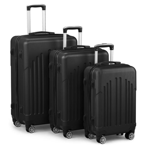 Luggage Set of 3, ABS+PC Hardside Suitcase Sets with TSA Lock 4 Spinner Wheels, Lightweight Trolley Travel Case for Carry On Check-in Business Trip, 20 458711161