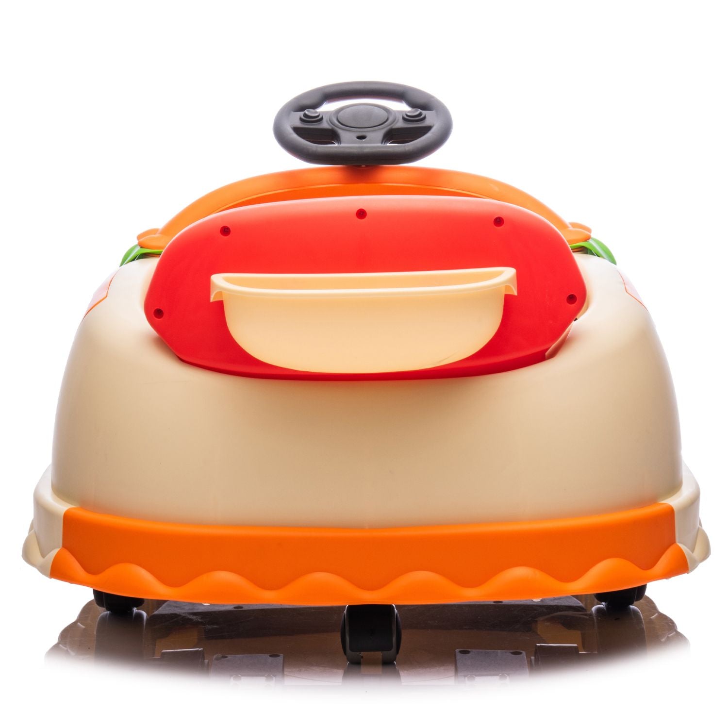 12V Kids Ride On Electric Bumper Car W/Parents Control,Cute&Realistic Hamburger Design,360 Degree Rotation,Storing Space,Bluetooth,Music,USB,Silent wheel,LED Lights,Power Display,Anti-rollover For 2-5 458693901