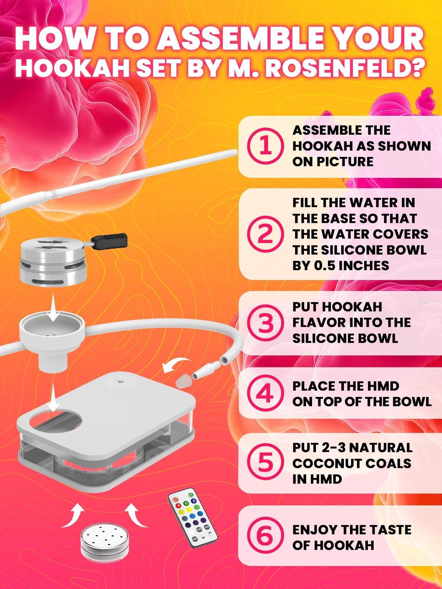 Portable White Hookah Set With Everything And Bag Premium White Small Hookah Set For Travel Flat Hookah Box Hookah Set With Charcoal Holder Travel Hookah Set With Everything 458711911